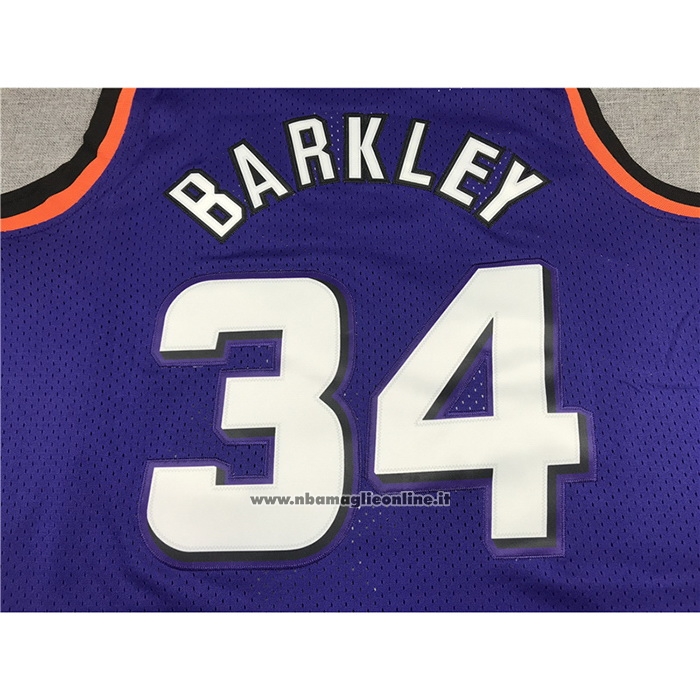Maglia Phoenix Suns Charles Barkley #34 Mitchell & Ness 1992-93 Viola